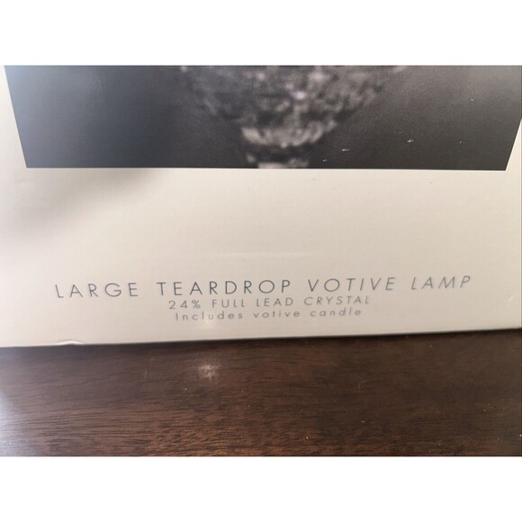 Vintage Royal Limited Teardrop votive lamp Full Lead Crystal main image 1